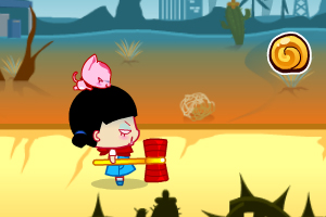 小黑花花躲避龙卷风