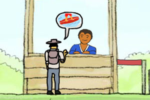 胡子大叔去冲浪