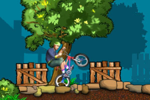 自行车平衡特技