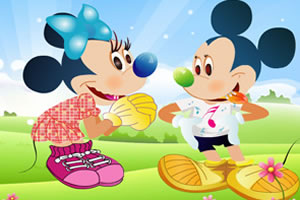 可爱米老鼠打扮