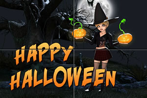 万圣节女孩拼图