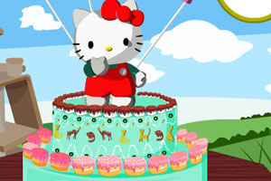 装饰凯蒂猫蛋糕