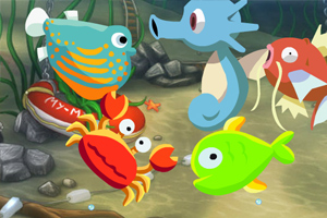 海底的大鱼吃小鱼