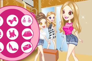 漂亮姐妹去购物