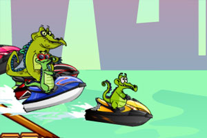 小鳄鱼摩托艇大赛