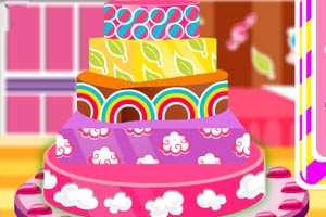 缤纷的五层蛋糕