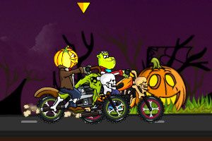 万圣节怪物摩托赛