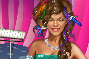 蕾哈娜梦幻发型设计