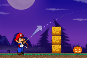 马里奥弓箭射南瓜