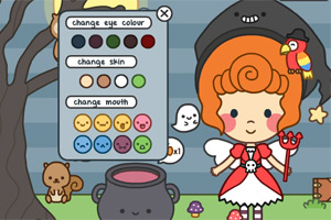 万圣节卡通女孩