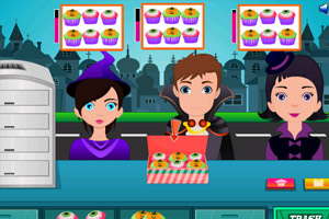 万圣节纸杯蛋糕店