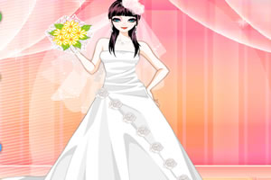 迷人的婚礼新娘