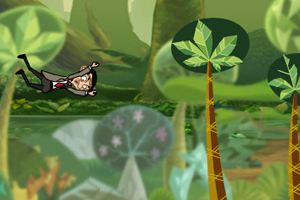 憨豆先生荡秋千