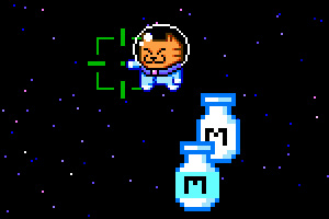 太空猫收集奶瓶