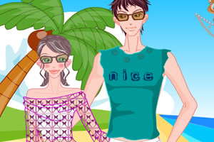 沙滩夫妇的装扮