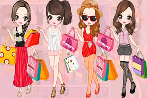 购物女孩装扮