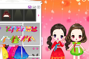 可爱萝莉贺中秋