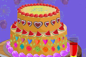 美味的感恩节蛋糕