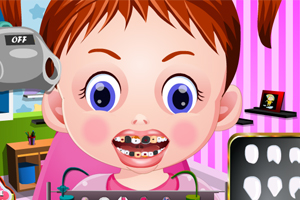 可爱宝贝的牙齿