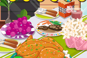 布置感恩节晚餐