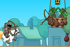 勇猛的白马骑士