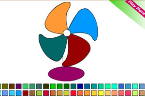 风扇填色板