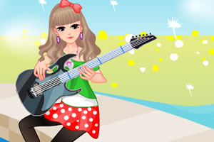 吉他女孩装扮