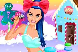 穿糖果装的女孩