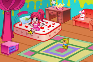 可爱的女孩卧室