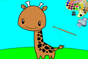 长颈鹿填色