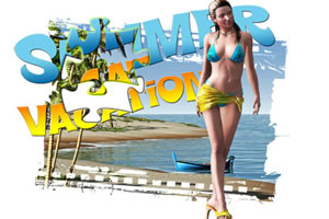 夏威夷海边拼图