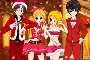 少男少女圣诞装