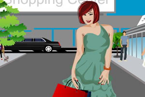 妇人购物