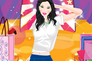 女孩购物的一天