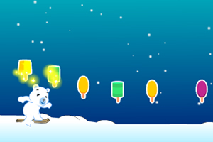 小熊玩滑雪