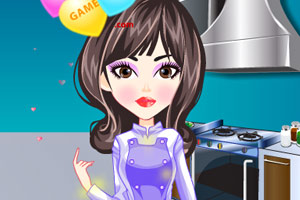 爱化妆的女厨师