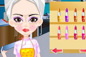 爱化妆的女厨师