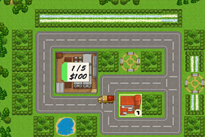 运送水泥盖房子