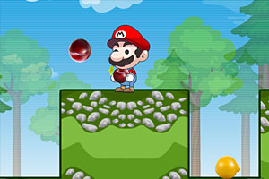 给马里奥吃水果