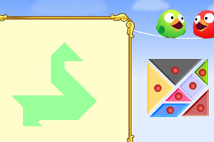 可爱小鸟七巧板