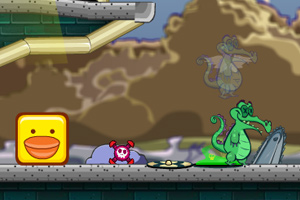 小鳄鱼的变形鸭