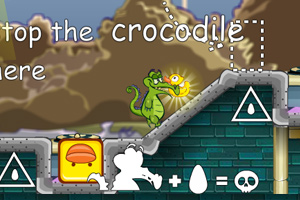 小鳄鱼的变形鸭