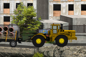 建筑工地大卡车