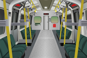 逃离行驶的火车