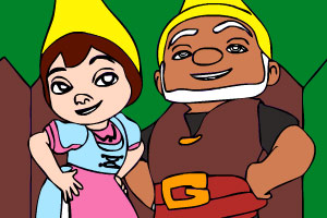 给矮人夫妇填色