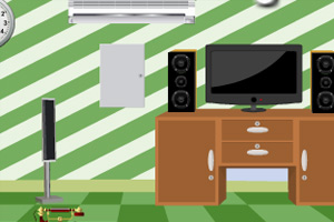 逃离漂亮绿色房间