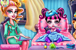 怪物宝贝生病了