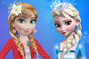 冰雪奇缘姐妹换装