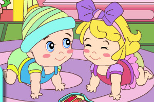 开心宝贝填颜色