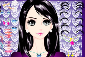 漂亮小女生的化妆 